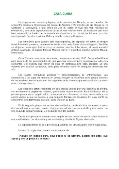 فيلا Casa Clara Pueblo, Mar Y Montana Aigues المظهر الخارجي الصورة